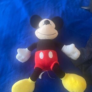Disney Mickey Mouse Plush - Black, Red, Yellow